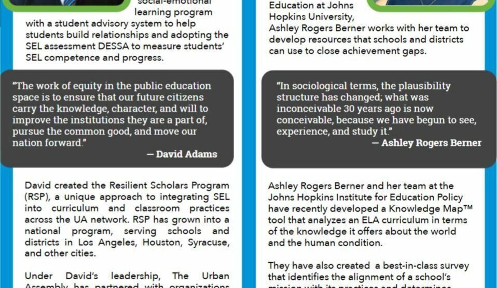 UA's David Adams named Champion of Equity