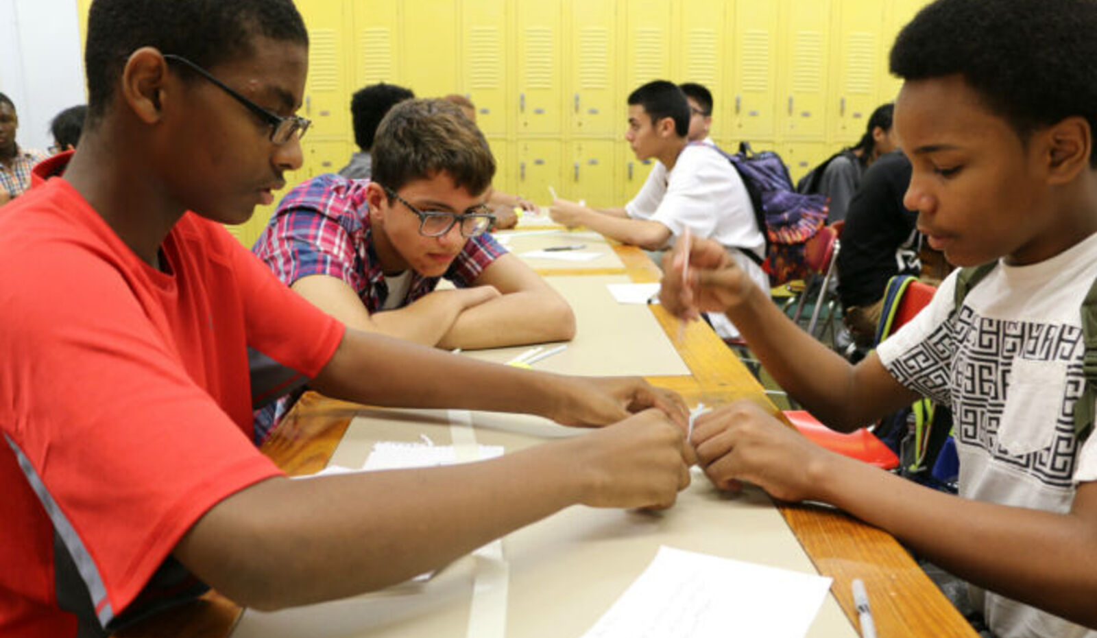 Golf balls and goal setting: How four New York City schools aimed to inspire on day one