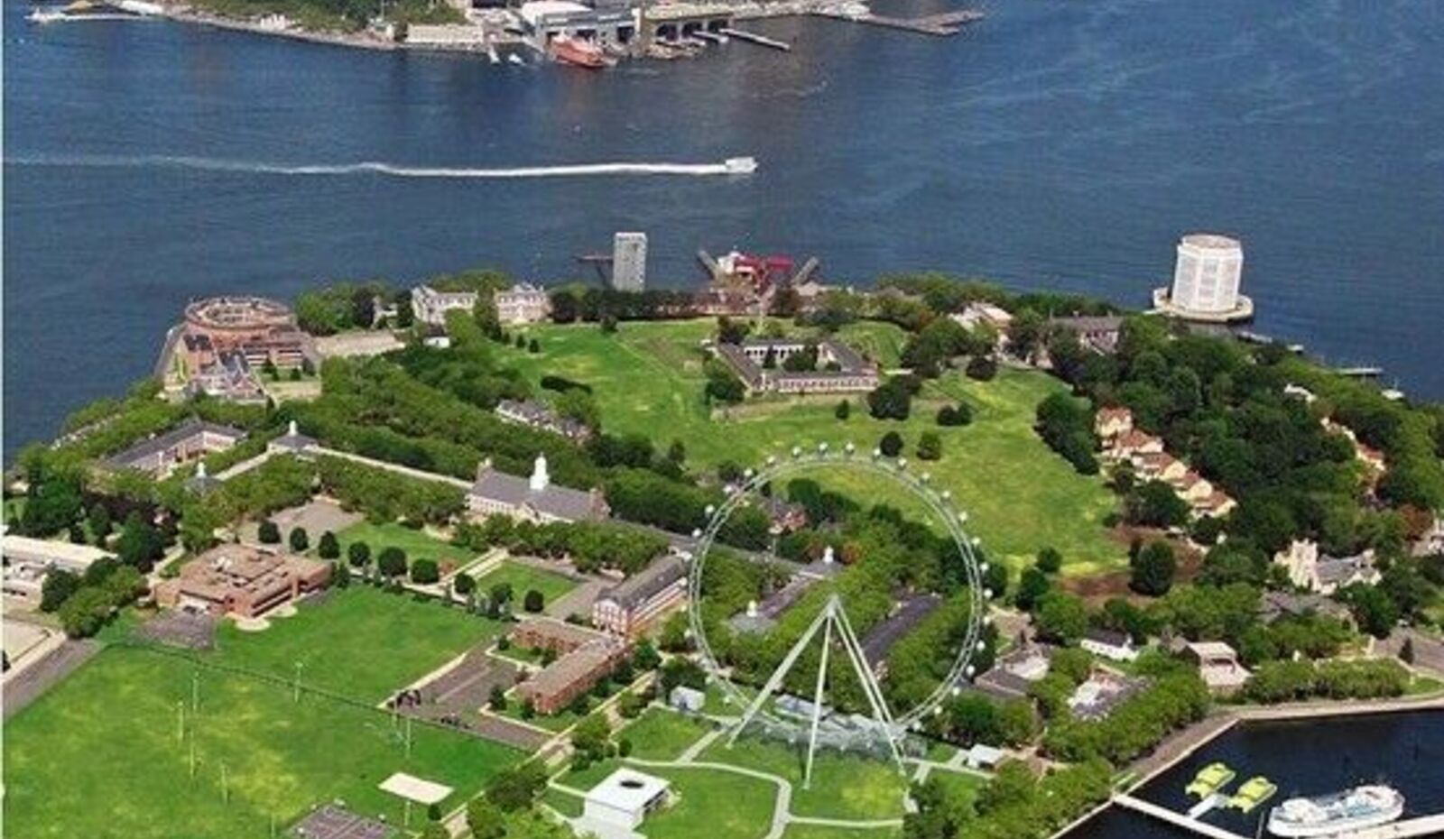 Signs of Beautiful Isolation, and Even Spring, on a Walk on Governors Island